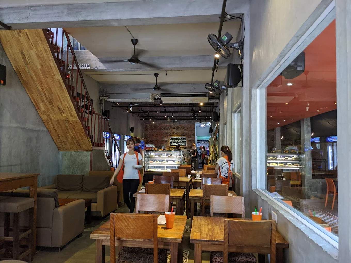 The dining space is compact but thoughtfully arranged for comfort and easy conversation